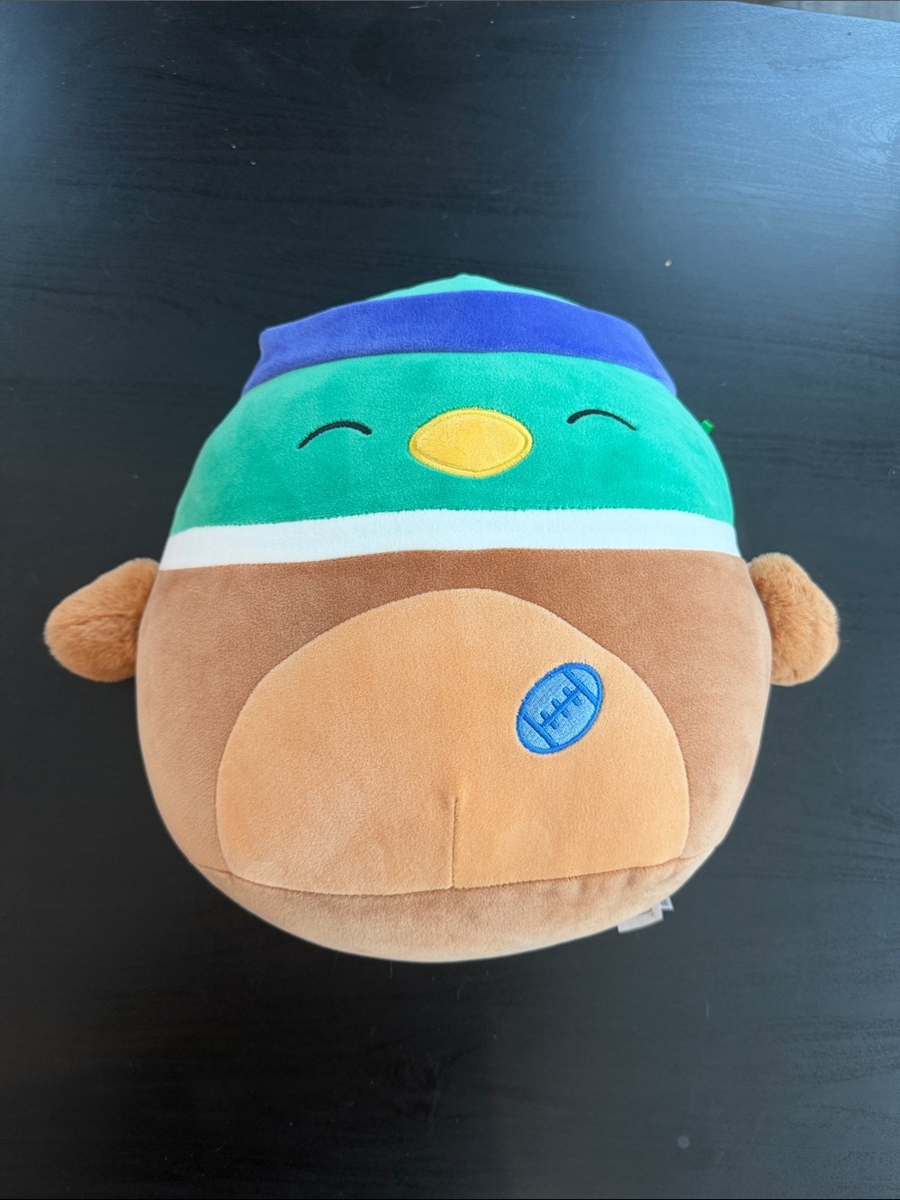 Squishmallows 12" Avery Mallard Duck with Sweatband and Rugby Ball Medium Plush